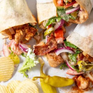 BBQ Chicken WrapHot Grinder