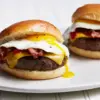 Breakfast Bacon Cheese Burger
