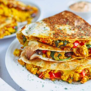 Breakfast Veggie Qesadilla