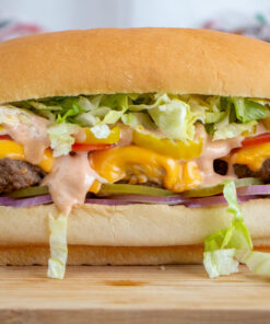 Cheese Burger Hot Grinder
