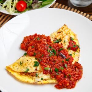 Spicy Sausage Omlette